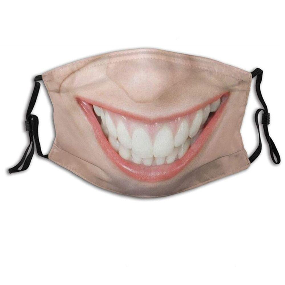 Facial Expression Funny Printed Mask Personality Party Cosplay Mask  Cycling