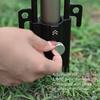 Camping Canopy Pole Holder Aluminum Alloy Copper with Adjustable Nut Tent Pole Bracket for Outdoor