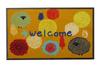 Ikehiko Entrance Mat Foresta Orange 59 x 90cm Floral Pattern Outdoor Mat Approx. #2042069