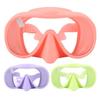 Diving Goggles Silicone Foldable Large View Tempered Glass Portable Anti Fog Swimming Goggles
