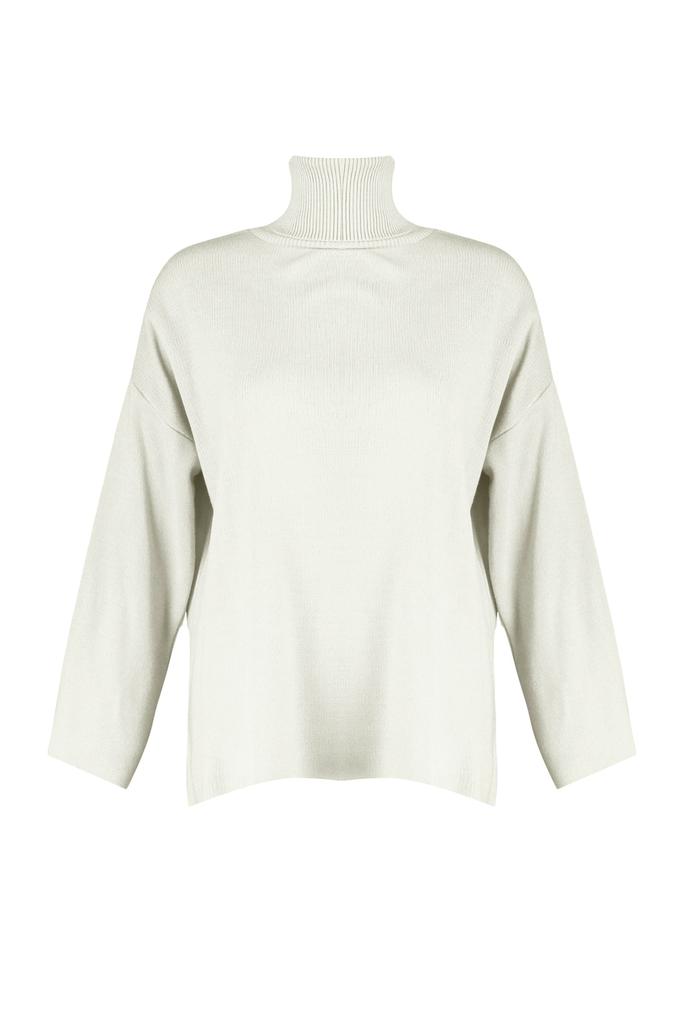 Женский модный новый свитер, черный широкий базовый трикотажный свитер