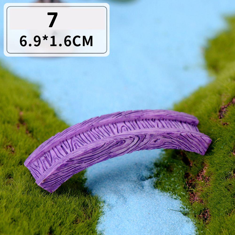 Кукольный домик бонсай орнамент домашний декор луг мостик фигурка бассейна микро пейзаж миниатюрная модель