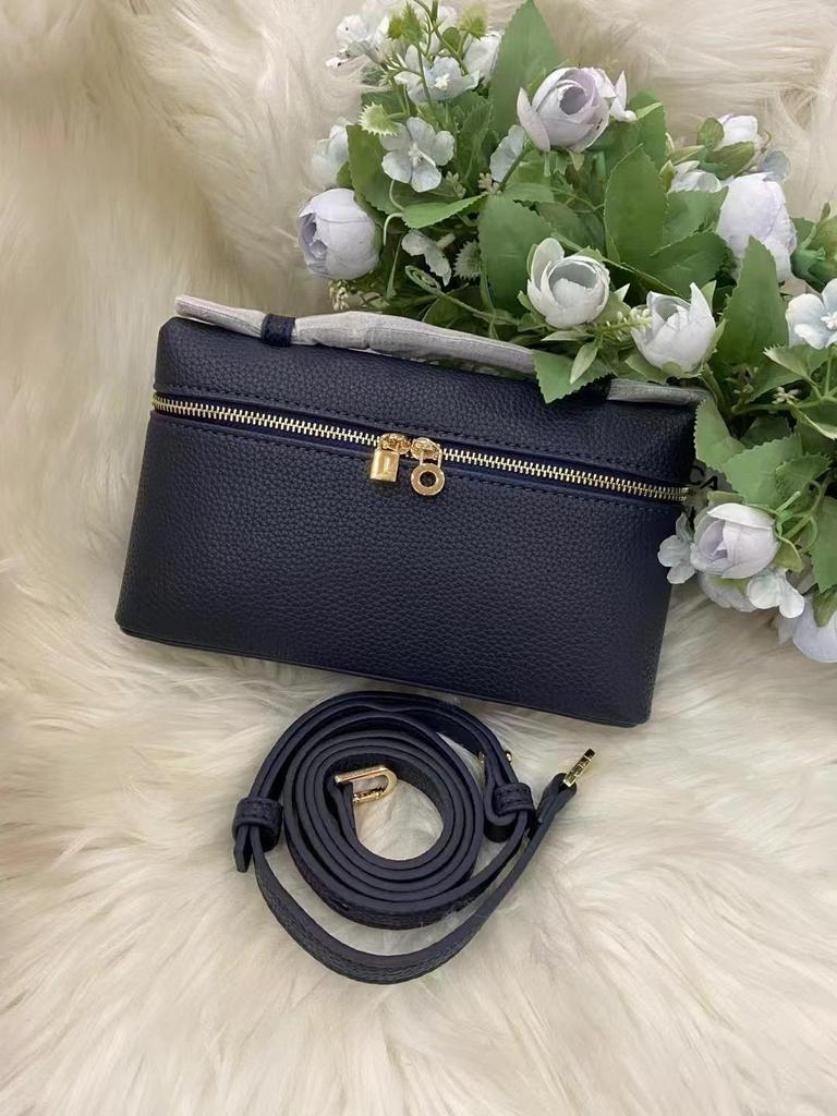 LP19 Золотая сумка-ланчбокс через плечо - 2025 Модная осенне-зимняя сумка на плечо в гонконгском стиле