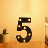 Decorative Number Light for Weddings and Anniversaries