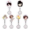 Numeral Analog Quartz Clip-On Fob Nurse Doctor Hanging Luminous Pocket Watch