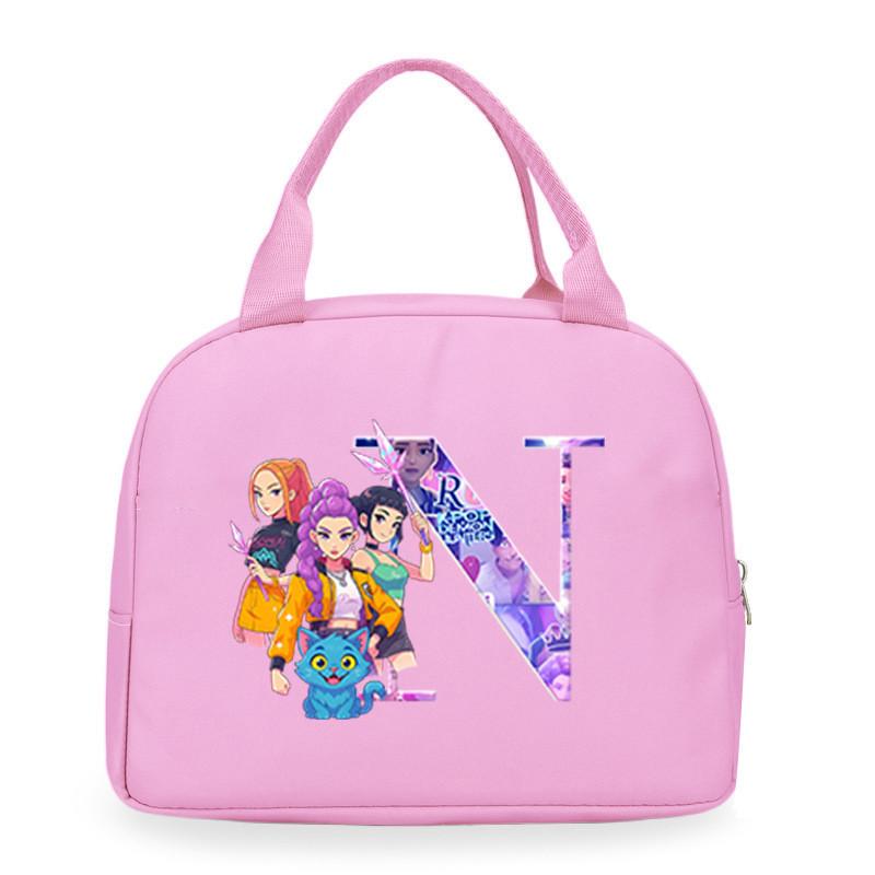 Детские Девочки Kpop Руми Зои Мира Дерпи Саджабойс С Принтом Студенческие Водонепроницаемые Сумки для Еды Ланч-бокса Повседневные Сумки