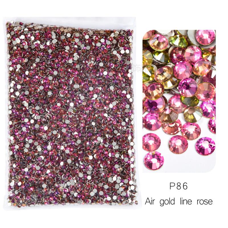 P72-180 Стеклянный нейл-арт Большая сумка с плоским дном и бриллиантами, посеребренные DIY Ювелирные изделия с бриллиантами Аксессуары Чехол для мобильного телефона Аксессуары со стразами