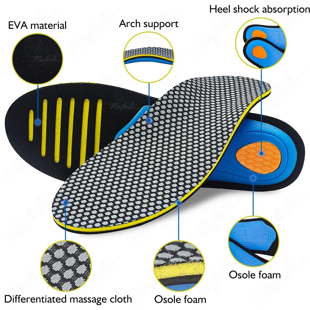 EVA Orthopedic Insoles Orthotics Flat Foot Health Sole Pad for Shoes Insert Arch Support Pad for Plantar Fasciitis Feet Care