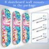 8Pcs 6.2x3.1x8cm Skateboard Wall Mount Acrylic Skateboard Wall Holder  Home Use