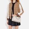 COACH Rowan Cross Grain Leather With Coated Canvas Briefcase, Handbag, Shoulder Bag, Crossbody Bag Medium Women's White CH322-IMCHK