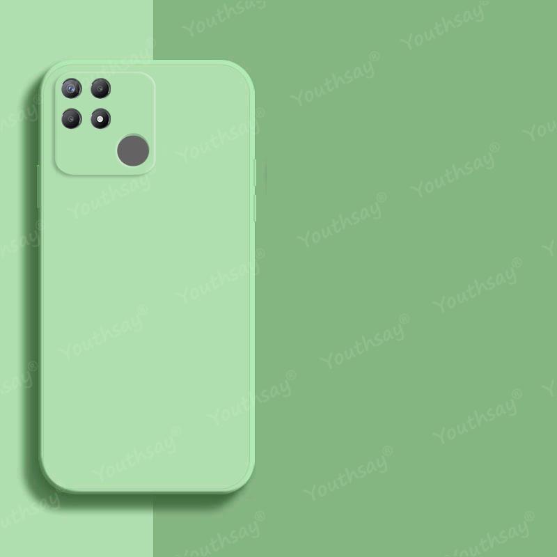 Чехол для Realme Narzo 50A Чехол для Realme Narzo 50 A 50i Силиконовый Однотонный Защитный Резиновый Мягкий Чехол Для Realme Narzo 50A Чехол