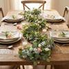 Artificial Eucalyptus Vine Easter Decor Soft Silicone 200cm Indoor Floral Garland With Fruit Accents