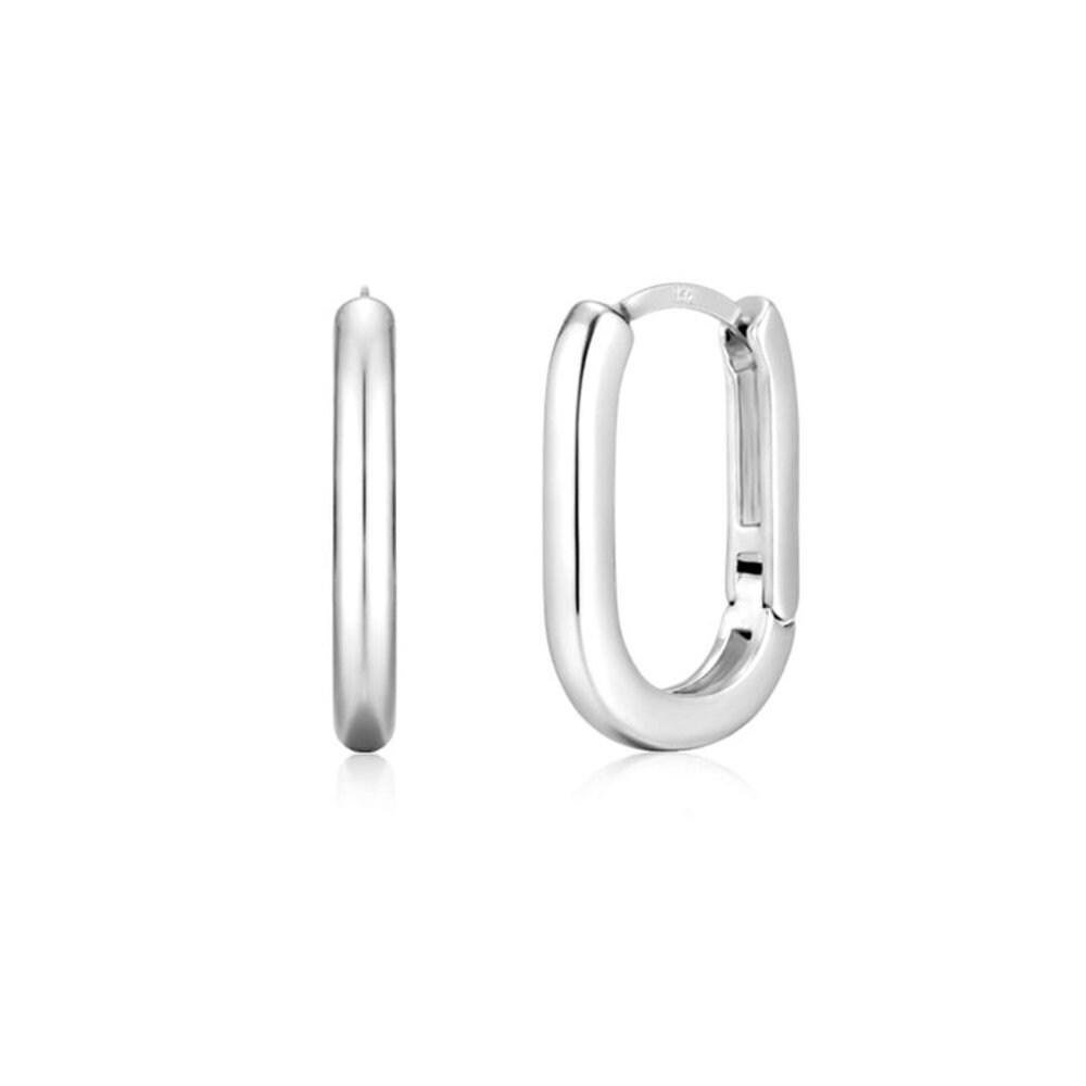 14K Slim U Ring Earrings (Gold Pin) Elgpee488