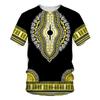 New Summer African Ethnic Style Pattern 3D Print T-Shirts Men Women Tshirt Short Sleeve Oversized Harajuku Tee Top Kid