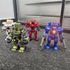 Qicai Creative Building Block MOC Mech Q Edition Can Install Little Man, Dangerous Wanderer, Crimson Storm Yurika Assembly Toy