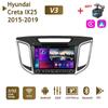 9-дюймовый автомобильный радиоприемник 2 + 32 ГБ для Hyundai Creta IX25 2015-2019 WIFI 2 DIN-Android Auto-Carplay-Gps
