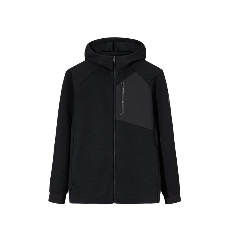 Anta Simple And Comfortable Hooded Casual Sports Cardigan Sweatshirt Men Sweatshirt 152537704N-4