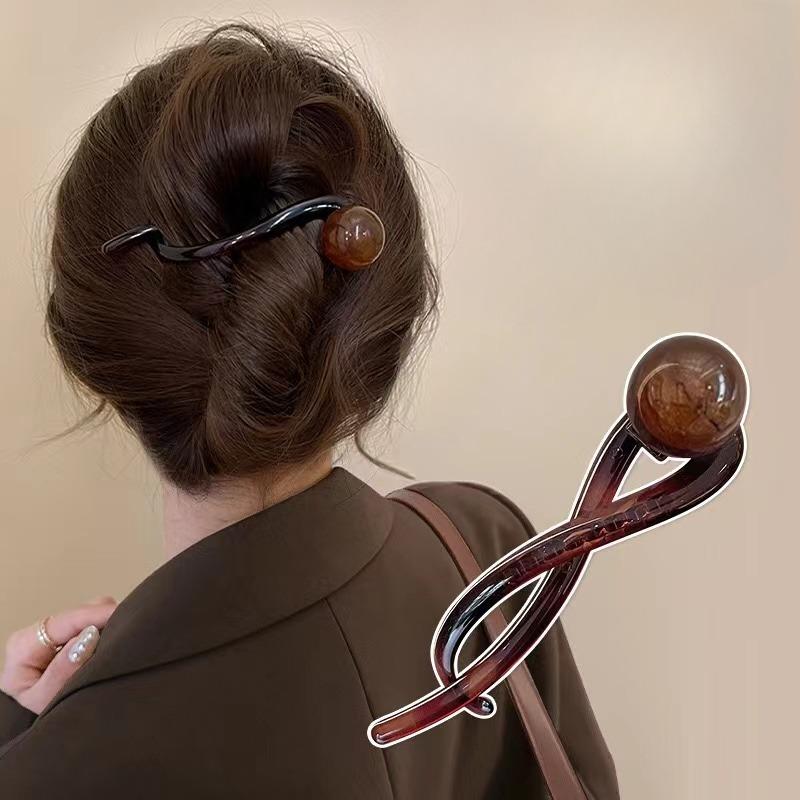 Ретро S-образные заколки для волос с хвостиком, новая мода, разноцветные витые полые заколки в форме акулы, головной убор, аксессуары для волос, подарок