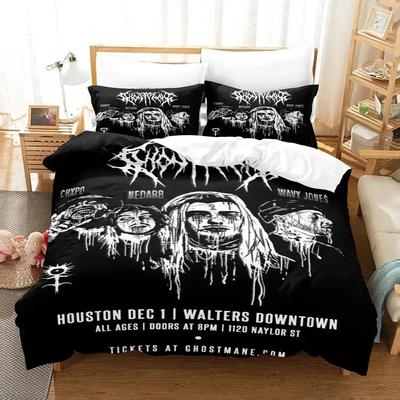 3D-принт Ghostemane Singer Комплект постельного белья Пододеяльник Постельный комплект Одеяло Чехол Наволочка Одеяло King Queen Size Постельное белье для мальчиков и взрослых