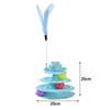 Funny 4-Layer Rotatable Track Amusement Plate Cat Toy Amusing Cat Stick Cat Intelligence Interactive Training Balls Toys