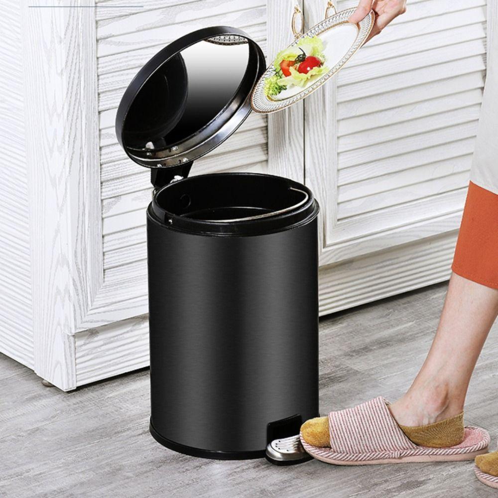 8L Bathroom Trashcans with Lids Toilet Trash Bin Modern Waste Basket For Home Indoor Hotel