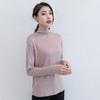 Женская водолазка с длинным рукавом, осенне-зимняя однотонная свободная футболка из модала, уличная одежда