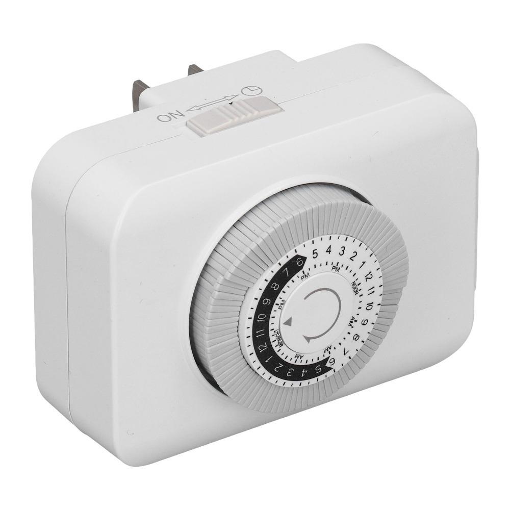 US Standard Timer Socket Mechanical Time Control Plug Convenient Power Outlet Kitchen Use