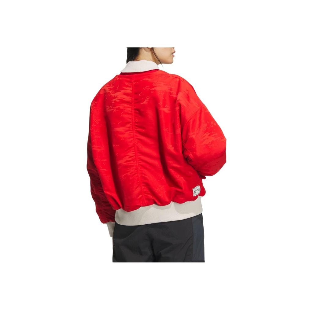 Adidas Женская спортивная куртка на молнии в рубчик Originals X Feifei Ruan FW23, красная IX4220