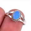 Кольцо из стерлингового серебра 925 пробы с натуральным австралийским опалом S.7 j7W06