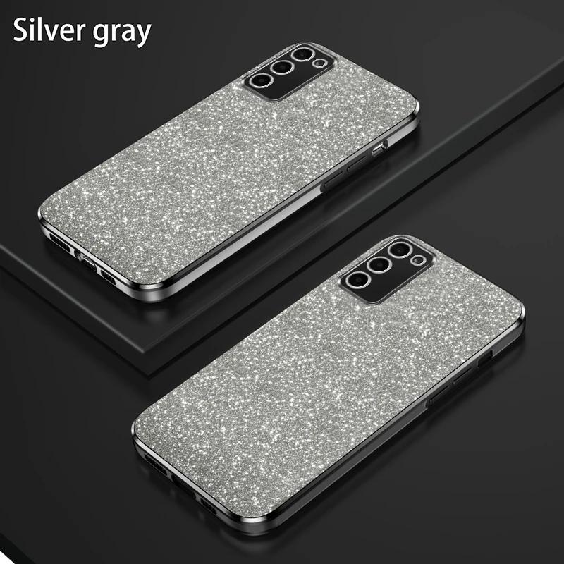Shiny Glitter Plating Silicone Case for Samsung Galaxy A05S A02S A03S A03 A04 A04E A04S A05 A 05 04 03 02 Soft Back Cover Coque