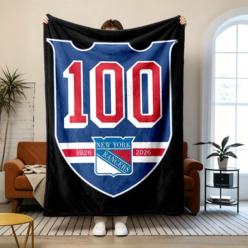 New York Rangers Soft and comfortable flannel Suitable for sofas living rooms outdoor camping travel and also makes a great anniversary gif