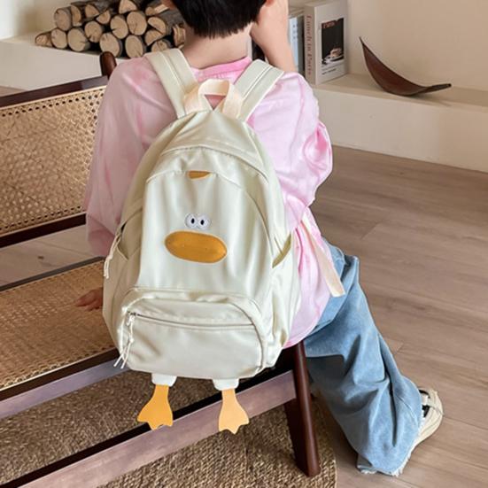 Забавный рюкзак большой емкости с милым дизайном утки из нейлоновой ткани, водонепроницаемый для детей, для школы