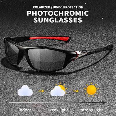 Фотохромные Винтажные Солнцезащитные Очки UV400 для Мужчин Женщин Спорт Рыбалка Велосипед Вождение Альпинизм Хамелеоновые Линзы