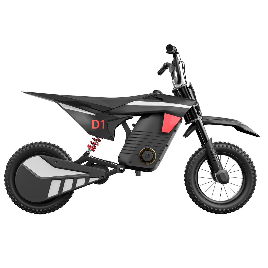 KIDDOWE D1 Children's Electric Bicycle 300W Motor 36V4AH Battery 25KM/H Top Speed 12 Inch Inflatable Tire Outdoor Paly E-Bike