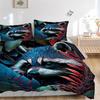 3pcs Raccoon Artwork Duvet Cover Set - Machine Washable, Includes 1 Cover and 2 Pillowcases, No Core Included yy251013139