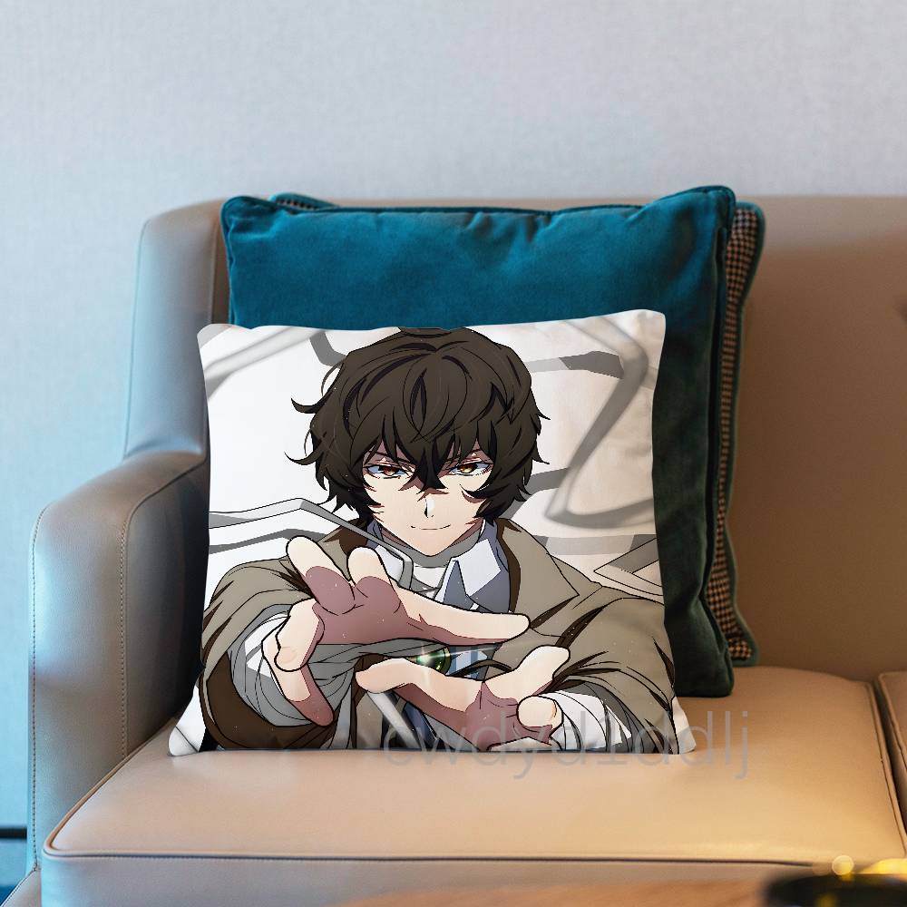 B-Bungo Stray D-Dogs Dazai Pillow Case Cover Square Sofa With For Pattern Comfortable Cushion Suitable Of Room