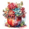 5d DIY Diamond Painting Cross Stitch Botany Succulent Potted Plant Diamond Embroidery Mosaic Full Round Drill Home Decor Arts