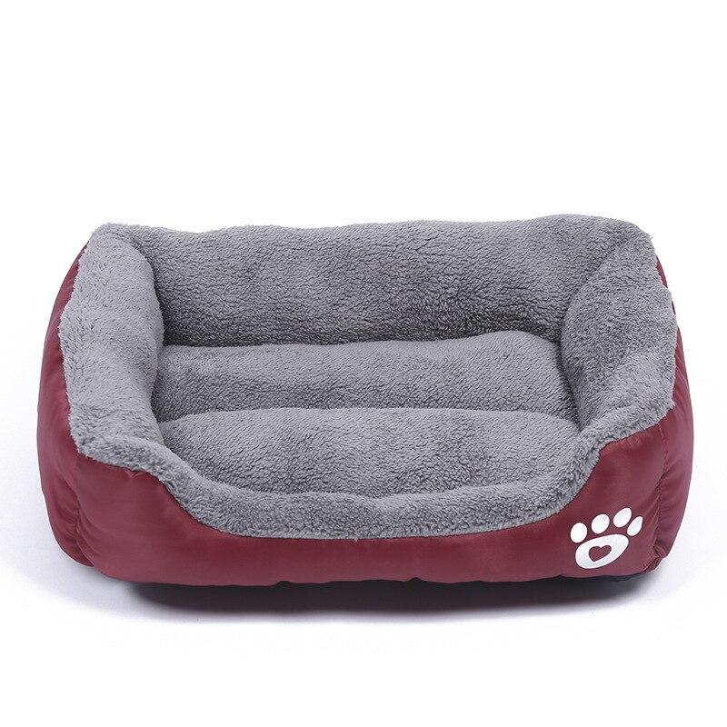 Pet Sofa Dog Bed Soft Fleece Warm Dog House Waterproof Bottom For Small Medium Large Dogs Cats Beds House