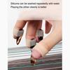 Silicone Guzheng Nail Cover Guzheng Practice Finger Protector Nail Tips Fixing Ring