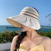 Big Eaves Empty Top Sun Hat Hat Women's UV Protection Versatile Face Cover Sun Protection Hat Outdoor Travel Show Washbasin Hat
