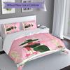 3pcs AKA logo9 pattern bedding set duvet cover set includes duvet cover &pillowcases, perfect all season bedroom decoration & gift