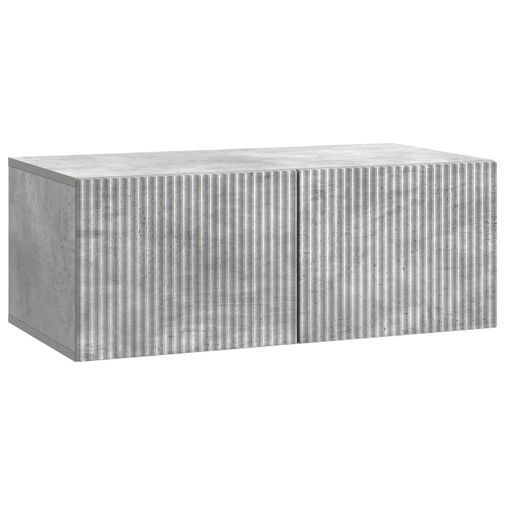 Wall Mounted TV Cabinet Concrete Grey 78.5 x 41 x 30 cm