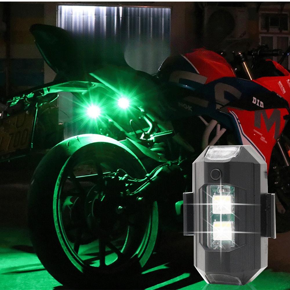 Motorcycle Lights Drone Strobe Light USB LED Anti-Collision Bike Aircraft Night Flying Mini Flashing Warning Signal Light
