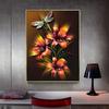 5D DIY Diamond Painting Full Round Flower And Butterfly Rhinestone Pictures Embroidery