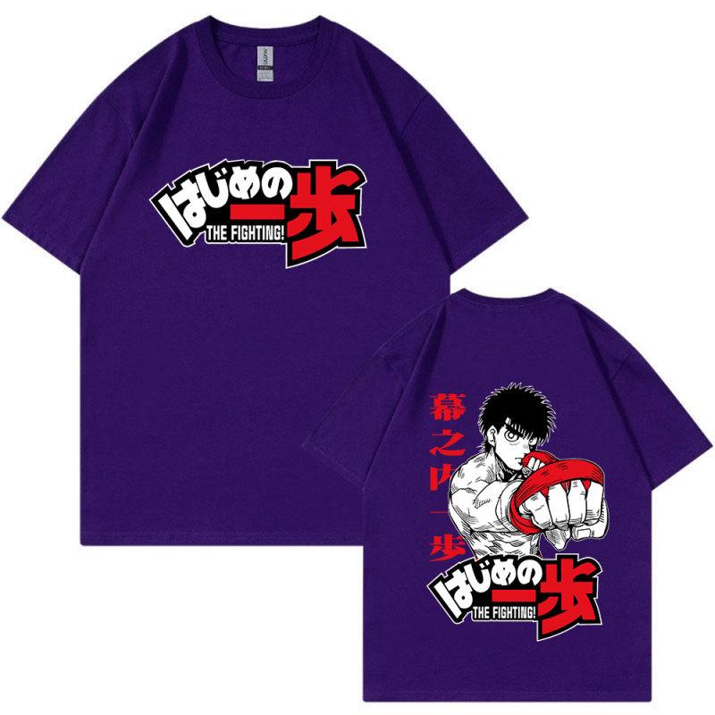 Аниме Hajime No Ippo Kamogawa футболка для бокса в спортзале Манга Макуноути Такамура Fighting KGB футболки с короткими рукавами и принтом большого размера