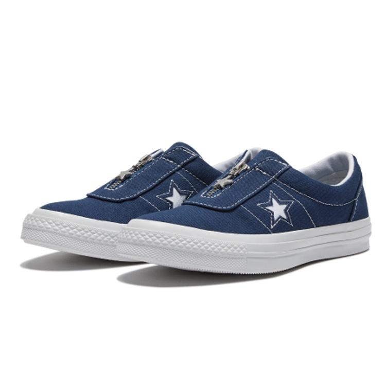 (WMNS) Converse One Star Темно-синие на молнии Женские 564207C