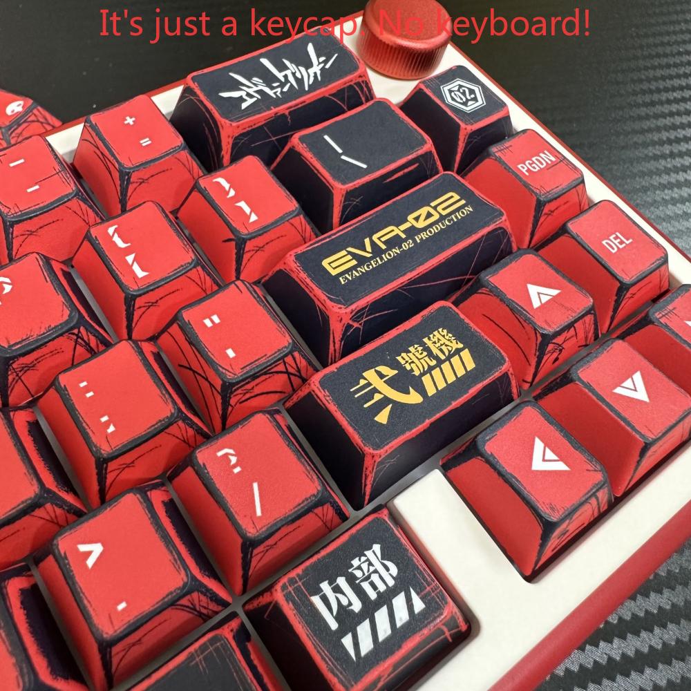 Anime Style Keycap Set 137 Keys PBT Cherry Keycap No.2 for Mechanical Keyboard MX Switch 68/84/87/104 Replacement Cap