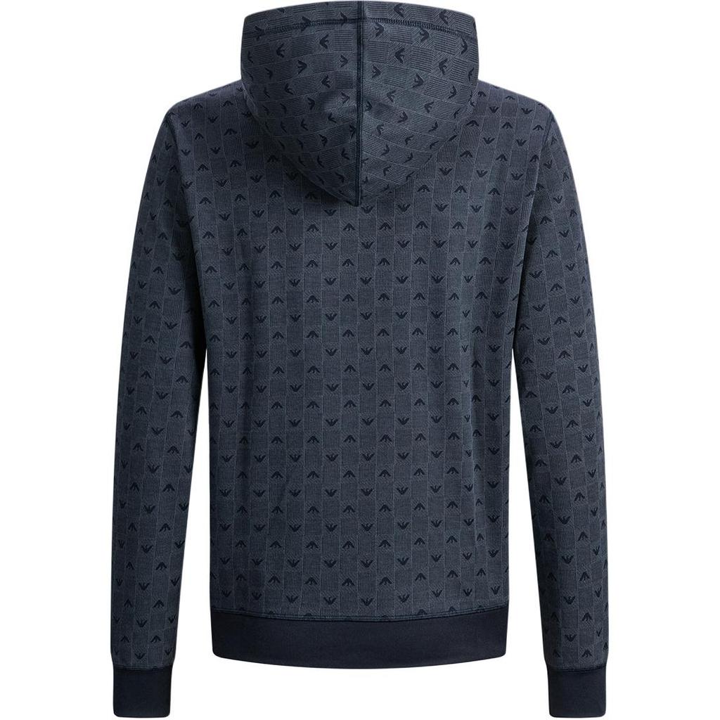 Emporio Armani Худи с длинным рукавом и принтом логотипа орла FW25 Мужская толстовка EM002204-AF14992-FB056