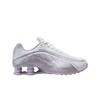 (w) Nike Shox R4 White And Metallic Platinum