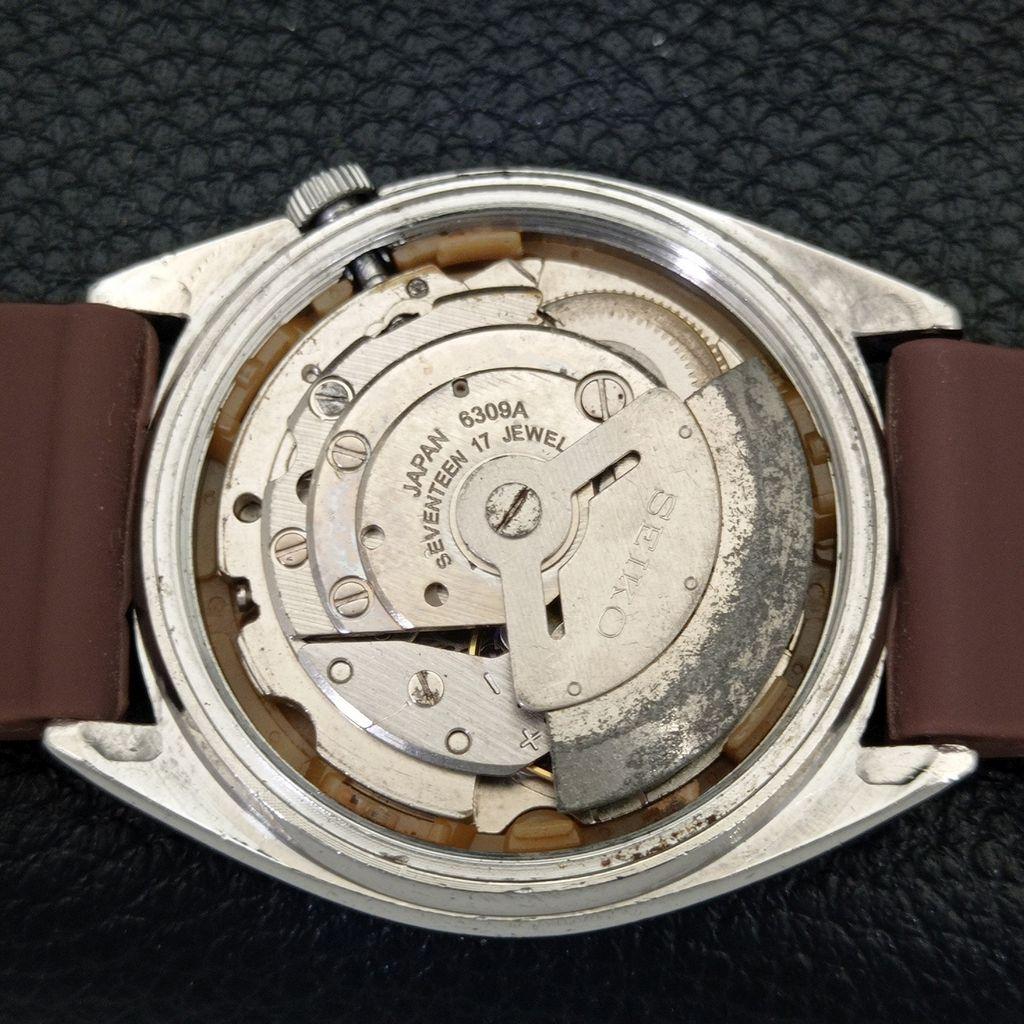 Б/У винтажные мужские часы SEIKO 5 с автоподзаводом из Японии с коричневым циферблатом a434984-2 R122-a434984